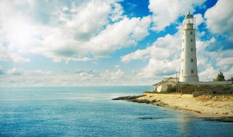Тарханкутский маяк. Западный Крым, с. Оленевка