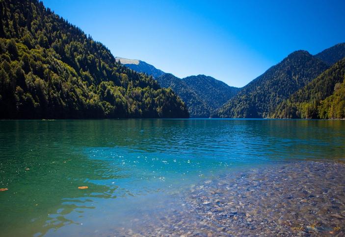 Озеро Большая Рица, Рицинский национальный парк, Абхазия