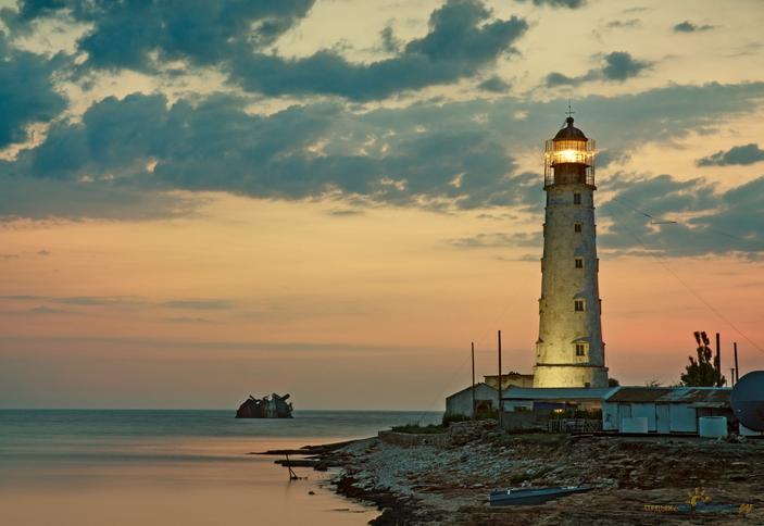 Тарханкутский маяк, мыс Тарханкут, Западный Крым