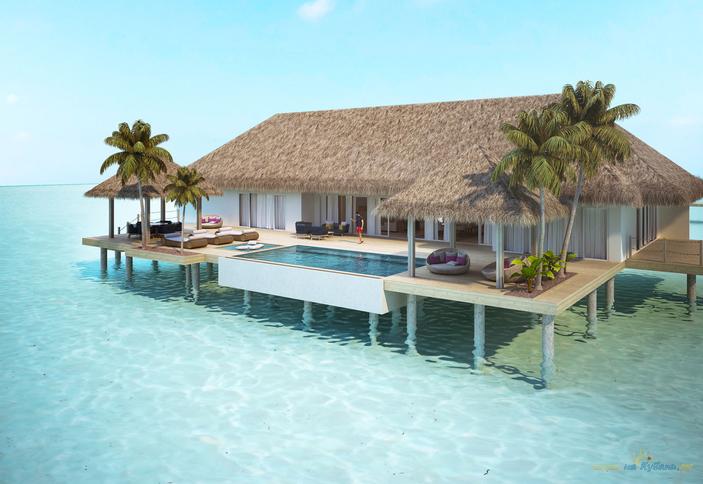 Three Bedroom Presidential Water Villa