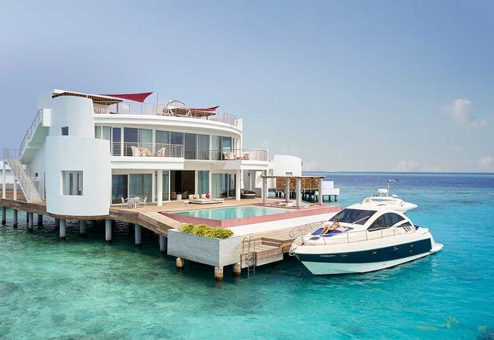 Three Bedrooms LUX* Overwater Retreat With Pool