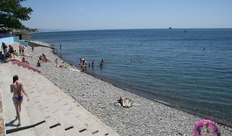 Пляж. База отдыха Садко, п. Широкая Балка