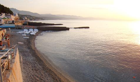 Пляж. Вилла ИваМария, Крым, г. Алушта