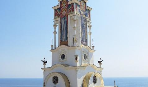 Храм-маяк Святителя Николая Мирликийского, Малореченское, Алушта, Крым