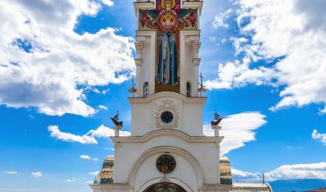 Храм-маяк Святителя Николая Мирликийского, Малореченское, Алушта, Крым
