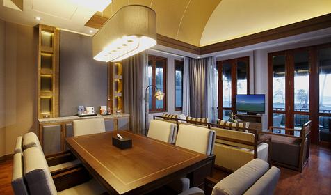 Beach front pool villas