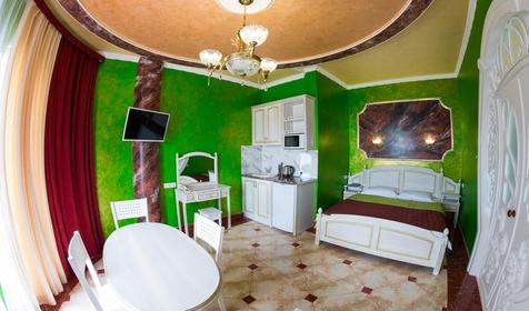 Апартаменты шестиместные двухкомнатные, Корпус А. Гостевой дом Усадьба Сад, Республика Крым, Алушта