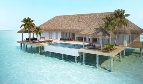 Three Bedroom Presidential Water Villa