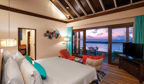 Water Villa With Pool Sunset
