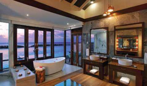 Water Villa With Pool Sunset