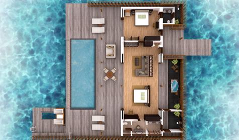 Two Bedroom Ocean Pool Residence