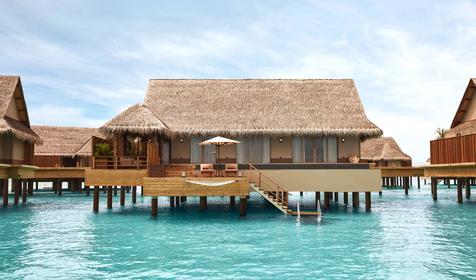 Water Villa With Pool Sunset