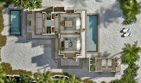 Family Beach Villa With Two Pools