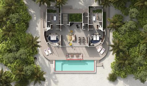 Two Bedroom Beach Residence With Pool