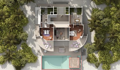 Three Bedrooms LUX* Beach Retreat With Pool