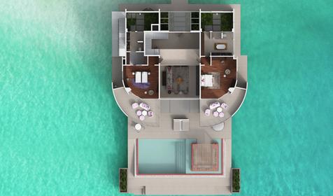 Three Bedrooms LUX* Overwater Retreat With Pool