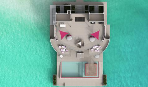Three Bedrooms LUX* Overwater Retreat With Pool