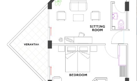 One Bedroom Executive Suite Sea View